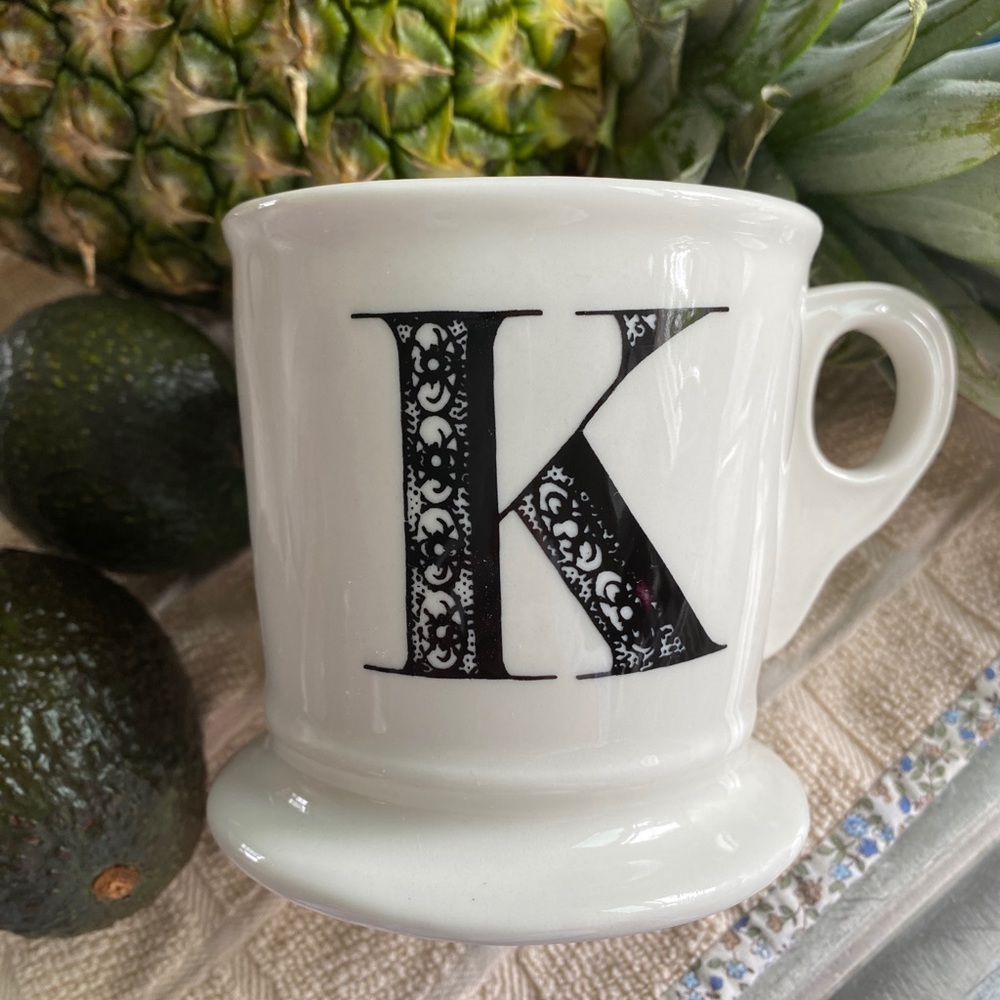 Anthropologie Letter K Mug